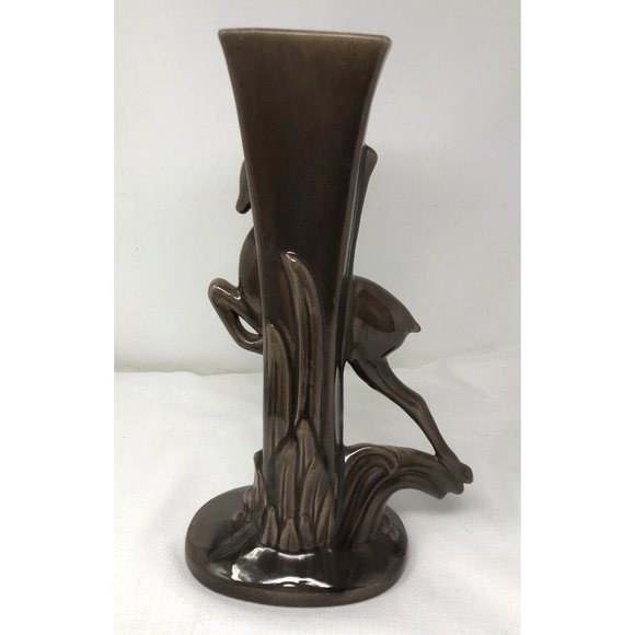 Royal Haeger Gazelle Vase Art Pottery Mid Century Decor Drip Glaze 14.25" - Picture 8 of 13
